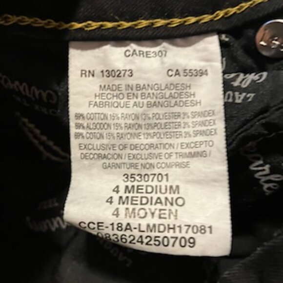 Lee bootcut black curvy fit jeans size 4 M - Picture 5 of 9